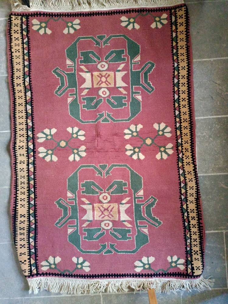 El Dokuma Halı Seccade 140x100 cm