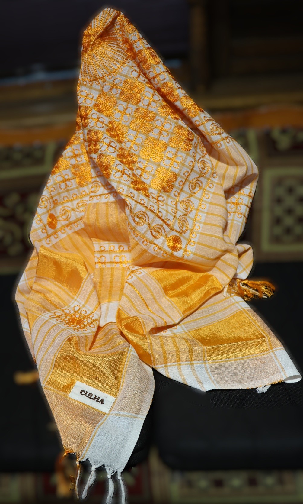 El Dokuması Neçek / Puşu 125x125 cm – Geleneksel Desen