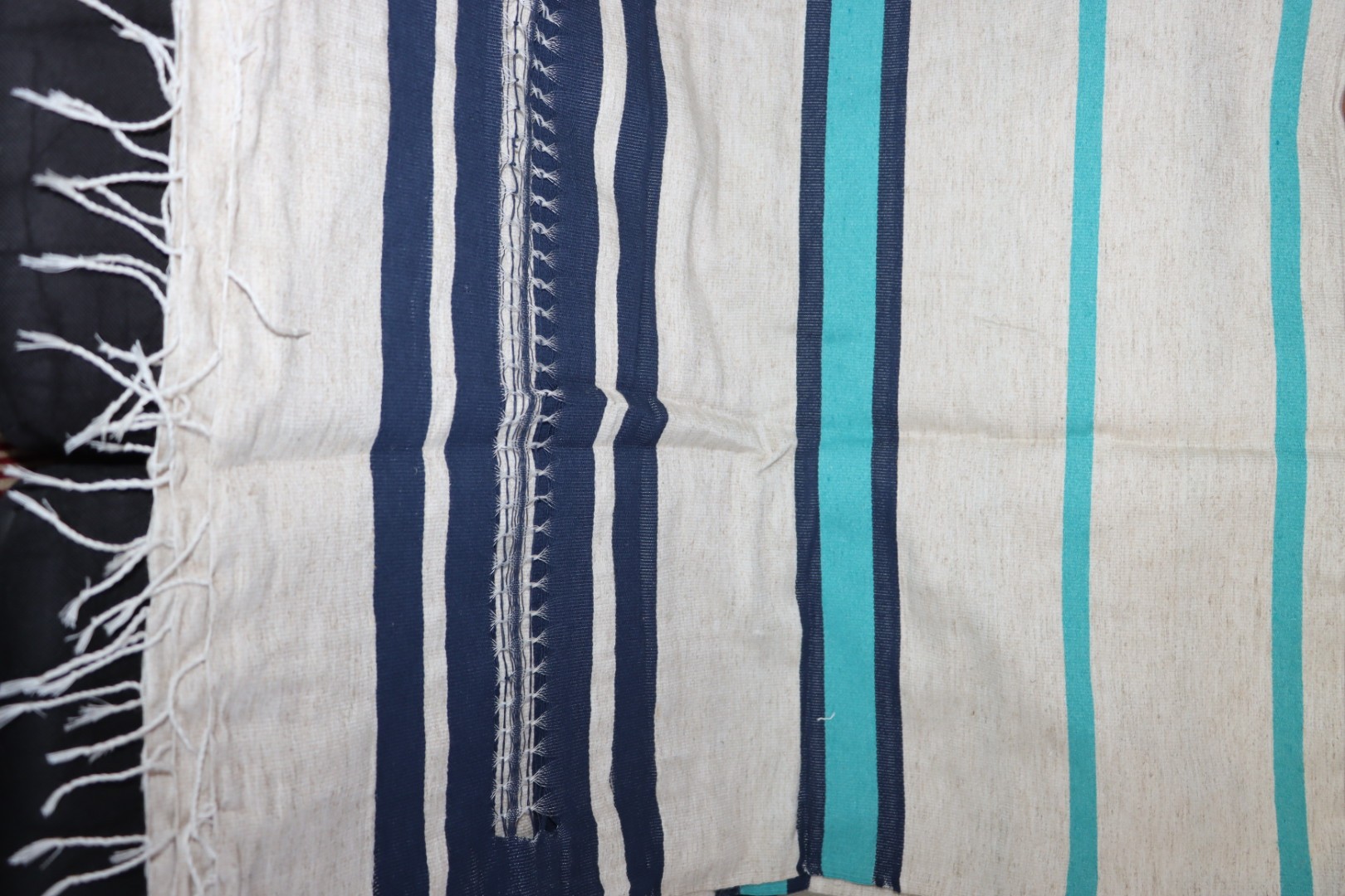 El Dokuması Ehram Güpür Detaylı Çok Amaçlı Örtü / Omuz Atkısı 227x80 cm