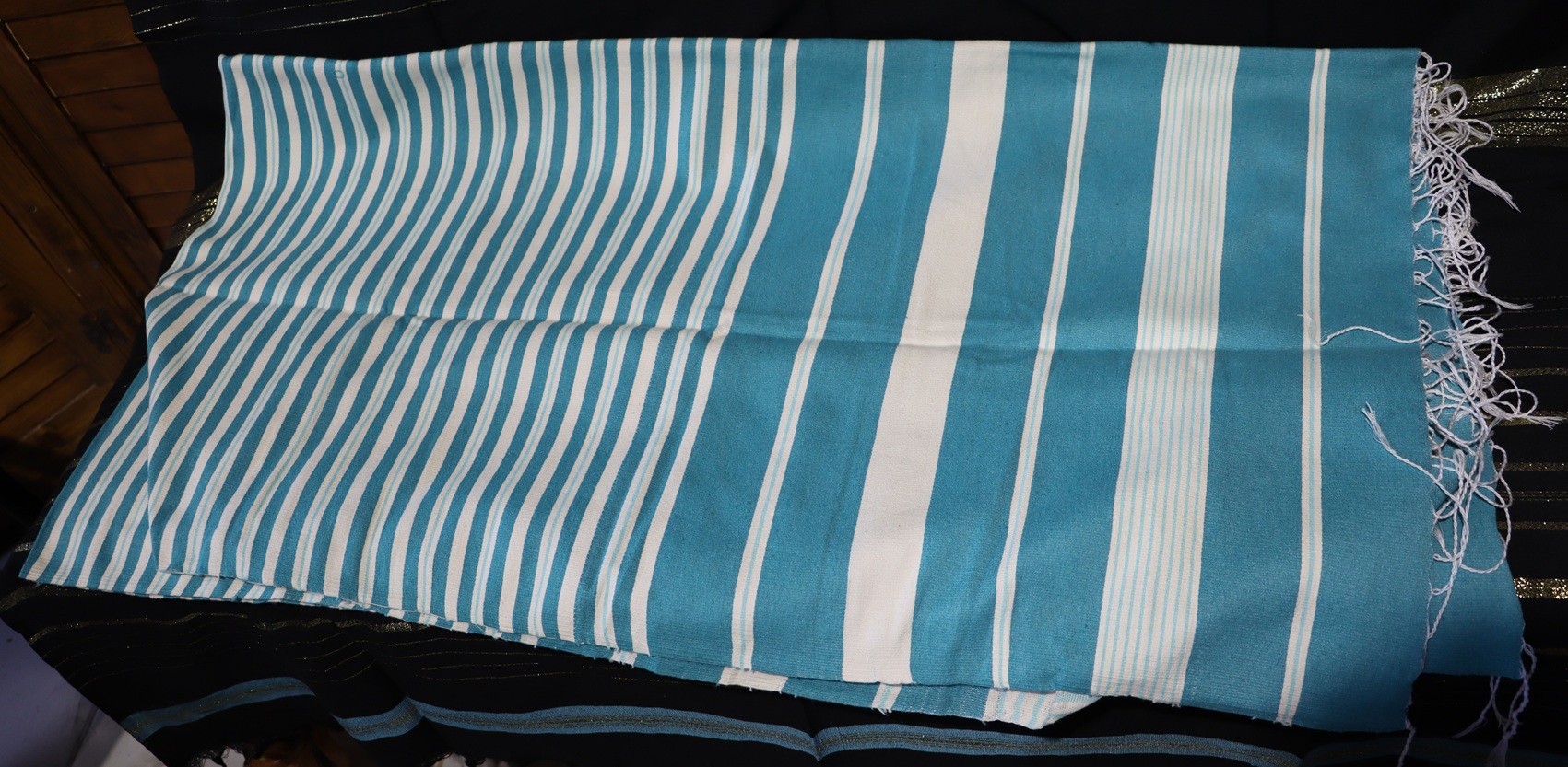 El Dokuması Ehram Çok Amaçlı Örtü / Omuz Atkısı/Peştemal 190x100 cm