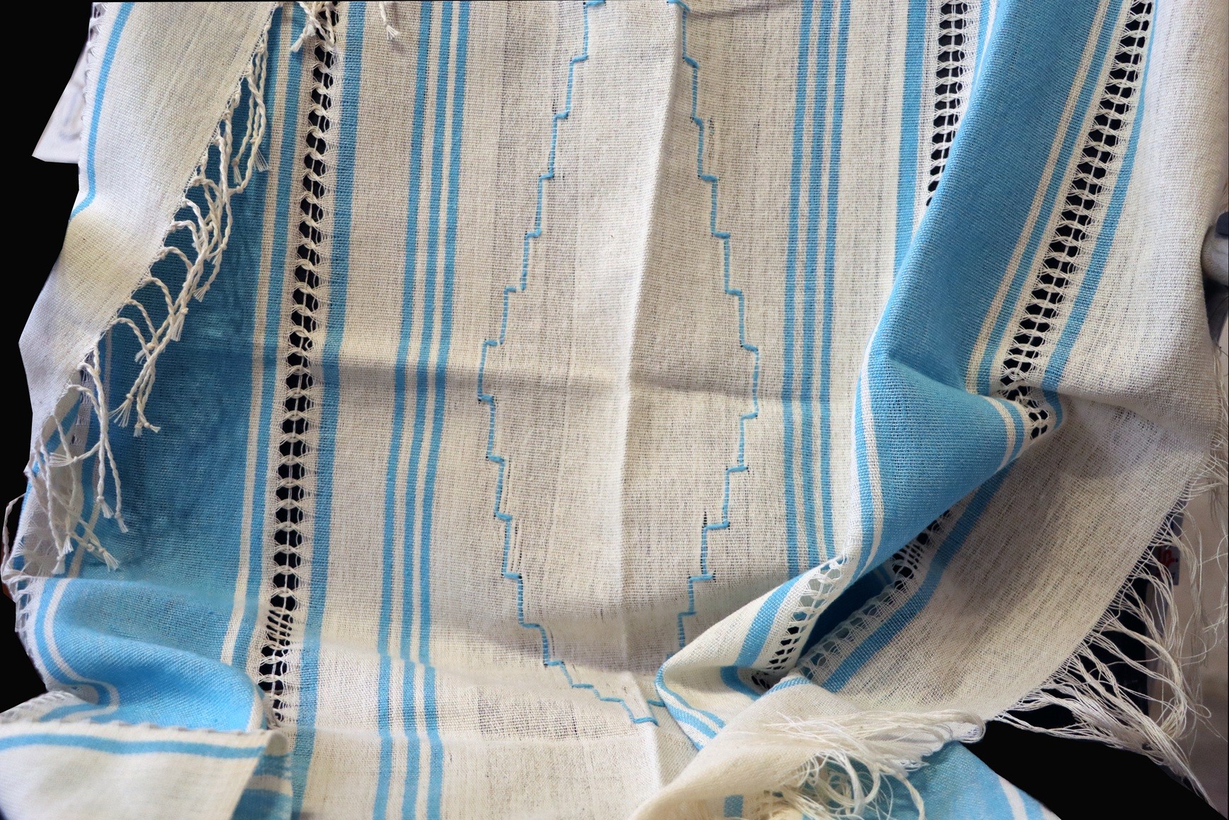 Ehram Dokuma Çok Amaçlı Örtü / Atkı – 88x71 cm