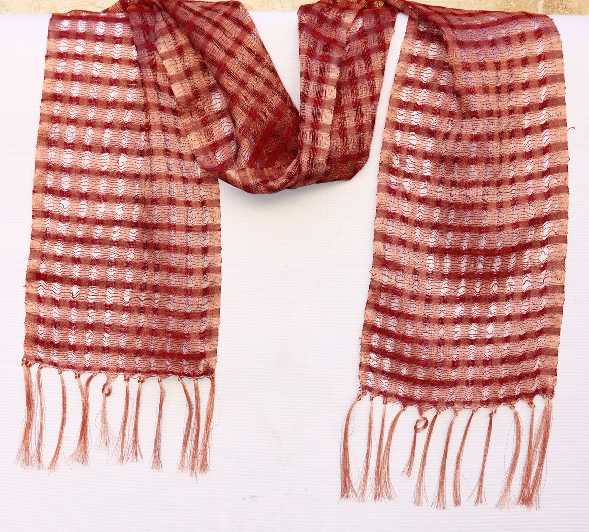 El Dokuması Ehram Şal / Fular 175x20 cm