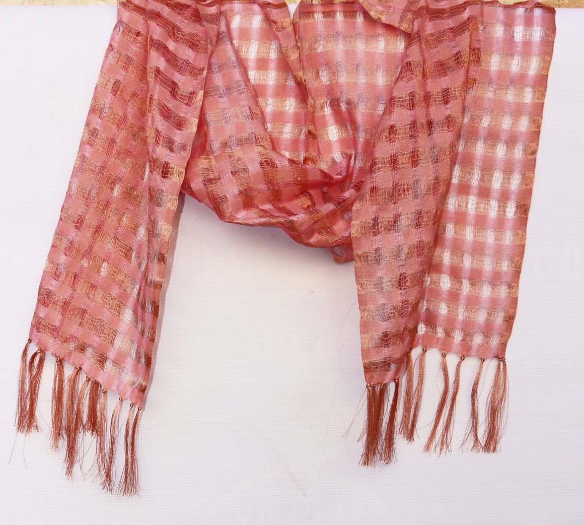 El Dokuma Fular/ Şal 165x20 cm Zarif ve Çok Amaçlı Kullanım