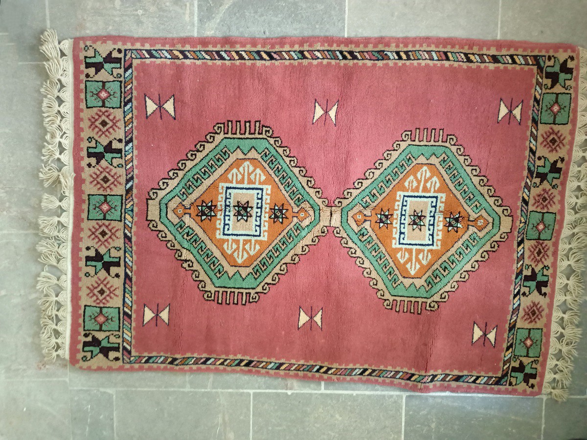 El Dokuma Halı Seccade 140x95 cm